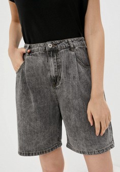 Шорты джинсовые, Befree, цвет: серый. Артикул: MP002XW07BXC. Одежда / Шорты