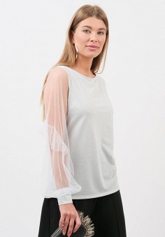 Блуза, Lussotico, цвет: серый. Артикул: MP002XW07G9C. Одежда / Блузы и рубашки / Блузы / Lussotico