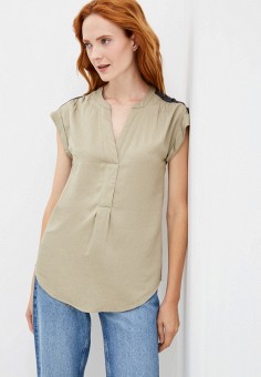 Блуза, Lilly Bennet, цвет: хаки. Артикул: MP002XW07VKQ. Одежда / Блузы и рубашки / Блузы / Lilly Bennet