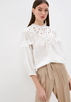 Блуза, Summum, цвет: белый. Артикул: MP002XW08B1S. Одежда / Блузы и рубашки / Блузы / Summum