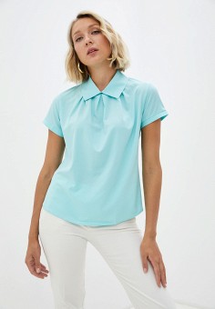 Блуза, AM One, цвет: бирюзовый. Артикул: MP002XW08C6P. Одежда / Блузы и рубашки / Блузы / AM One