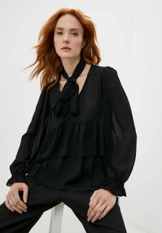 Блуза, Hugo, цвет: черный. Артикул: MP002XW08R81. Одежда / Hugo
