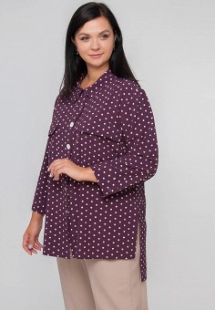 Блуза, Limonti, цвет: фиолетовый. Артикул: MP002XW08S1T. Одежда / Блузы и рубашки / Блузы / Limonti