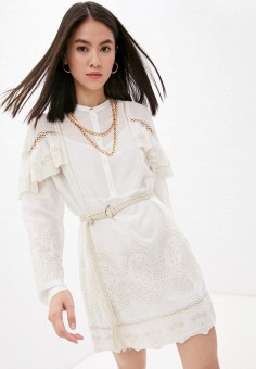 Платье, Patrizia Pepe, цвет: белый. Артикул: MP002XW08SFZ. Premium / Одежда / Платья и сарафаны / Повседневные платья