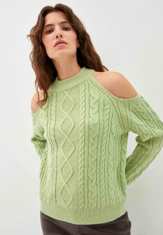 Джемпер, Zarina, цвет: зеленый. Артикул: MP002XW08UUD. Одежда / Джемперы, свитеры и кардиганы / Джемперы и пуловеры / Джемперы / Zarina