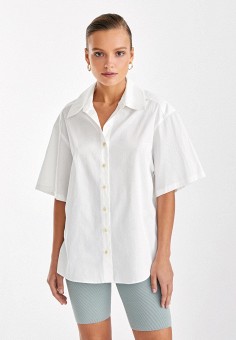 Рубашка, I Am Studio, цвет: белый. Артикул: MP002XW08YY0. Одежда / Блузы и рубашки / Рубашки / I Am Studio