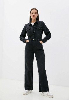 Комбинезон джинсовый, Mossmore, цвет: черный. Артикул: MP002XW09D36. Одежда / Комбинезоны