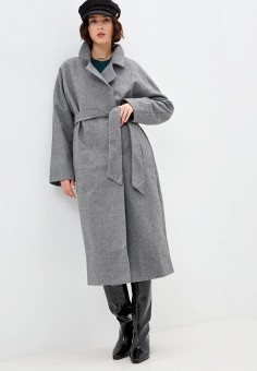 Пальто, Vittoria Vicci, цвет: серый. Артикул: MP002XW09KW1. Одежда / Верхняя одежда / Пальто