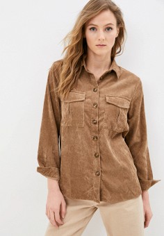 Рубашка, Baon, цвет: коричневый. Артикул: MP002XW09NDX. Одежда / Блузы и рубашки / Рубашки / Baon