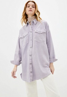 Рубашка джинсовая, Befree, цвет: фиолетовый. Артикул: MP002XW09OMG. Одежда / Блузы и рубашки / Рубашки