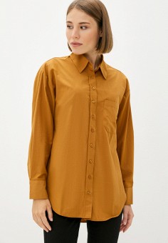 Рубашка, Trendyol, цвет: коричневый. Артикул: MP002XW09VED. Одежда / Блузы и рубашки / Рубашки / Trendyol