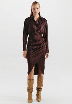 Платье, Love Republic, цвет: коричневый. Артикул: MP002XW09VKI. Одежда / Платья и сарафаны
