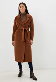 Пальто, SashaOstrov, цвет: коричневый. Артикул: MP002XW0A1AN. Одежда / Верхняя одежда / Пальто / Зимние пальто