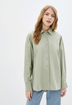 Рубашка, DeFacto, цвет: зеленый. Артикул: MP002XW0A4G6. Одежда / Блузы и рубашки / Рубашки / DeFacto