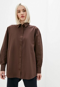 Рубашка, DeFacto, цвет: коричневый. Артикул: MP002XW0A4S4. Одежда / Блузы и рубашки / Рубашки / DeFacto
