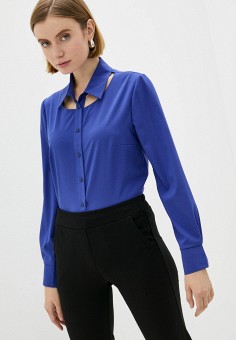 Блуза, AM One, цвет: синий. Артикул: MP002XW0A9D8. Одежда / Блузы и рубашки / Блузы / AM One