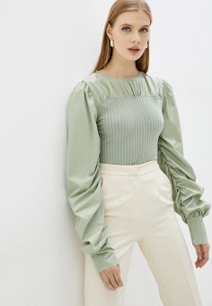 Блуза, Euros Style, цвет: зеленый. Артикул: MP002XW0AFN0. Одежда / Euros Style