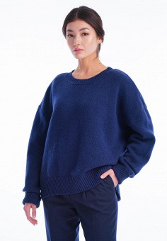 Джемпер, Sana.moda, цвет: синий. Артикул: MP002XW0AHYB. Одежда / Джемперы, свитеры и кардиганы / Джемперы и пуловеры