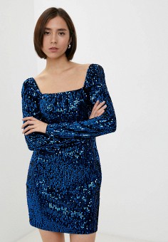 Платье, Kira Plastinina, цвет: синий. Артикул: MP002XW0ASXR. Одежда / Платья и сарафаны