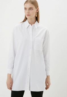 Рубашка, Trendyol, цвет: белый. Артикул: MP002XW0AVRQ. Одежда / Блузы и рубашки / Рубашки / Trendyol