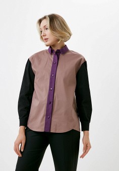Рубашка, Avemod, цвет: коричневый. Артикул: MP002XW0AYM5. Одежда / Блузы и рубашки / Рубашки / Avemod