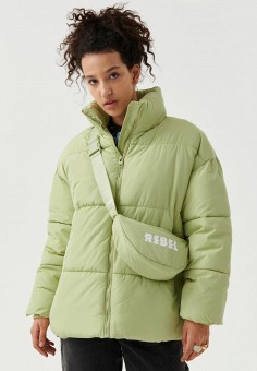 Куртка утепленная и сумка, Befree, цвет: зеленый. Артикул: MP002XW0B39X. Одежда / Верхняя одежда / Демисезонные куртки
