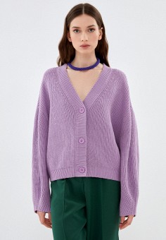Кардиган, Zarina, цвет: фиолетовый. Артикул: MP002XW0B8RN. Одежда / Джемперы, свитеры и кардиганы / Кардиганы / Zarina