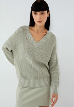 Пуловер, Zarina, цвет: хаки. Артикул: MP002XW0B8SL. Zarina