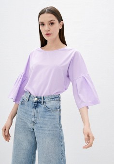 Блуза, Garne, цвет: фиолетовый. Артикул: MP002XW0BBT3. Одежда / Блузы и рубашки / Блузы / Блузы с длинным рукавом