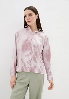 Блуза, Garne, цвет: розовый. Артикул: MP002XW0BBTS. Одежда / Блузы и рубашки / Блузы / Блузы с длинным рукавом