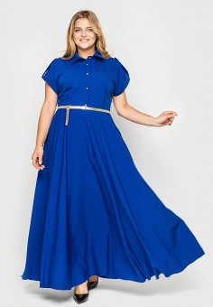 Платье, Vlavi, цвет: синий. Артикул: MP002XW0BHNC. Одежда / Одежда больших размеров / Платья и сарафаны