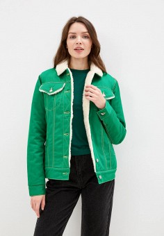 Куртка джинсовая, Dasti, цвет: зеленый. Артикул: MP002XW0GSHG. Dasti