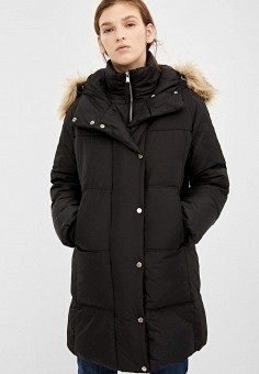 Пуховик, Springfield, цвет: черный. Артикул: MP002XW0H5VP. Springfield