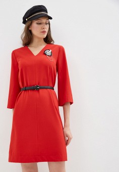 Платье, Villagi, цвет: красный. Артикул: MP002XW0H910. Одежда / Платья и сарафаны / Повседневные платья / Villagi