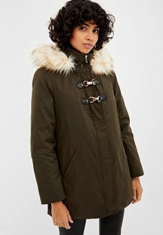 Куртка утепленная, Springfield, цвет: хаки. Артикул: MP002XW0HJXX. Springfield