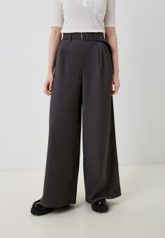 Серые женские классические брюки — купить в интернет-магазине Ламода