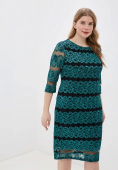 Платье, M.Djus, цвет: зеленый. Артикул: MP002XW0ZXJO. Одежда / Платья и сарафаны / Вечерние платья