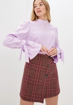Блуза, Ruxara, цвет: фиолетовый. Артикул: MP002XW14678. Одежда / Блузы и рубашки / Блузы / Блузы с бантом / Ruxara