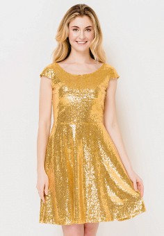 Платье, Escena, цвет: золотой. Артикул: MP002XW15J6Q. Escena