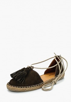Эспадрильи, Tervolina, цвет: хаки. Артикул: MP002XW18MEH. Обувь / Эспадрильи