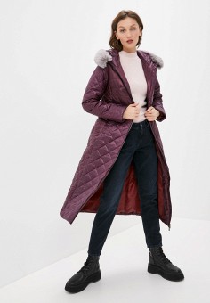Куртка утепленная, Nataliy Beate, цвет: фиолетовый. Артикул: NA058EWMJUE1. Одежда / Верхняя одежда / Nataliy Beate