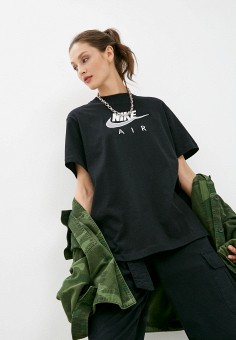 Футболка, Nike, цвет: черный. Артикул: NI464EWLYVQ0. Одежда / Футболки и поло