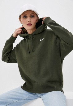 Худи, Nike, цвет: хаки. Артикул: NI464EWLYZB1. Одежда / Толстовки и свитшоты