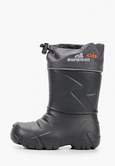 Резиновые сапоги, Nordman, цвет: серый. Артикул: NO031ABKPMC1. Мальчикам / Обувь / Резиновая обувь / Nordman