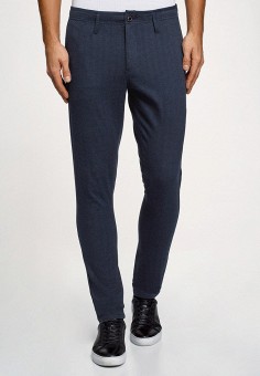 Брюки, oodji, цвет: синий. Артикул: OO001EMHKKS6. oodji