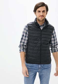 Жилет утепленный, OVS, цвет: черный. Артикул: OV001EMKPCX2. Одежда / Верхняя одежда / Жилеты