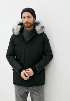 Парка, Paul Martin's, цвет: черный. Артикул: PA087EMLSRY1. Одежда / Верхняя одежда / Парки