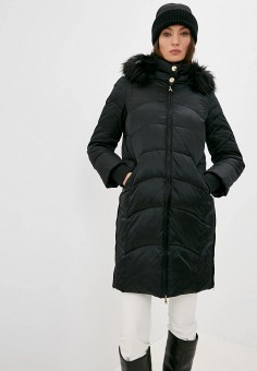 Пуховик, Patrizia Pepe, цвет: черный. Артикул: PA748EWLVYO8. Patrizia Pepe