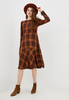 Платье, Please, цвет: коричневый. Артикул: PL003EWLQVV5. Please