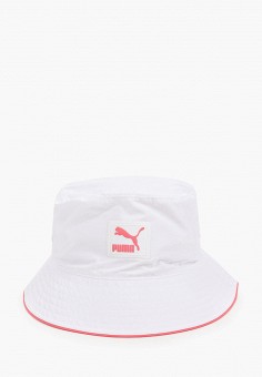 Панама, PUMA, цвет: белый. Артикул: PU053CWMUDK2. Аксессуары / Головные уборы / Панамы